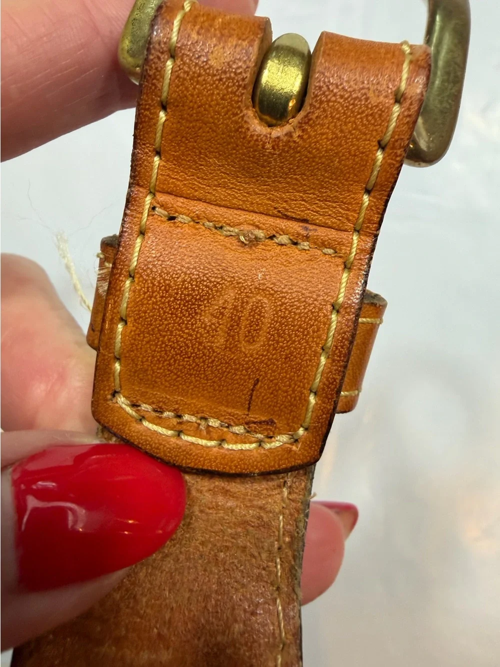 Skippers AIRPLANE BELT Brown leather Canvas Military Aviation Brass Buckle Sz 40